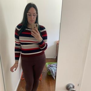 Forever 21 Striped Ribbed Sweater